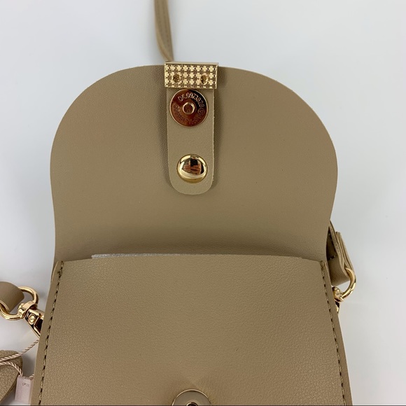 Mellow World NWT Taupe Cross Body Cell Phone Touchscreen Window Wallet Purse - Picture 7 of 14